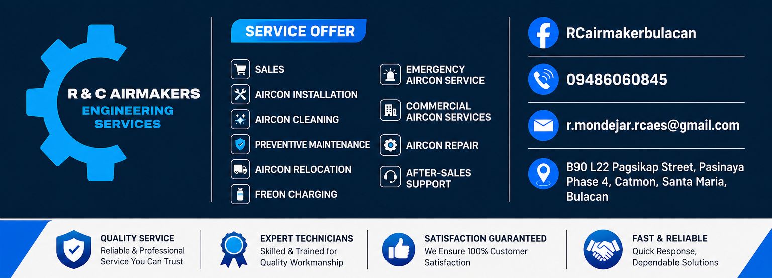 R&C Airmakers Footer Banner
